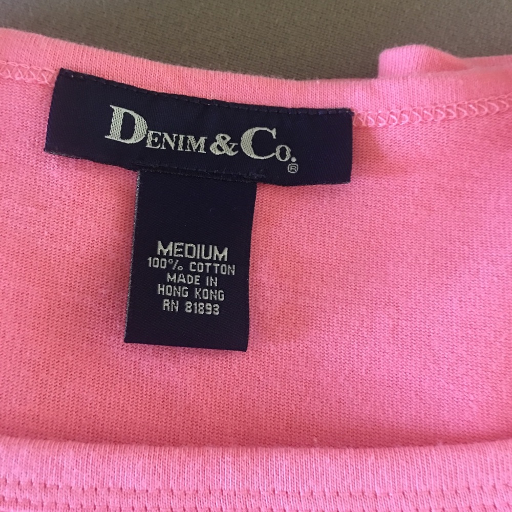 Denim & Co. with matching skirt Top-NWOT - Picture 5 of 9
